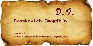 Draskovich Imogén névjegykártya